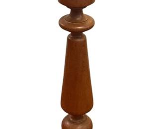 Antique Walnut Turned Wood Pedestal