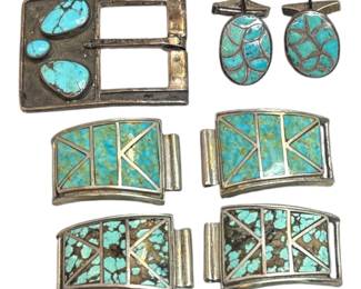 Collection Southwestern Sterling Turquoise Jewelry Articles