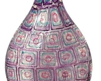 ROBIN MIX (American, b.1959) Pixelato Art Glass Vase