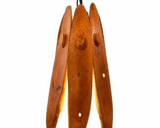 California Modern Driftwood Pendant Swag Lamp