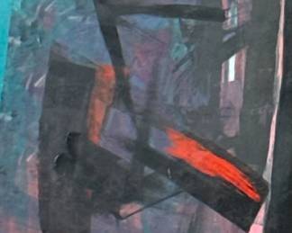 JANET O'NEAL (American, 20th C.) Abstract Mixed Media Work