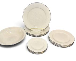 Collection of NORITAKE "Affection" White Lace Dinnerware
