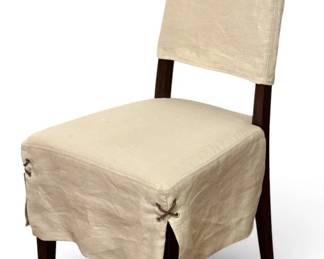 French Modernist Slipcover Chair