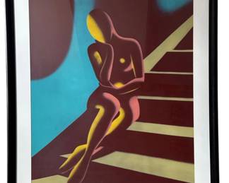 Rare MARK KOSTABI (American, b. 1960) "Upwardly Mobile" Trial Proof Color Lithograph