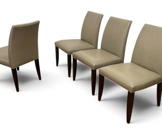 HBF Leather Dining Chairs, Set of 4