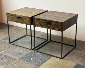 OSCAR ZANOTTA Nightstand Tables Pair