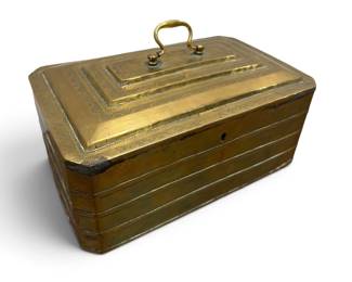 English Antique Brass Box