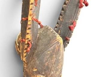 Early 20th C. African Mule Mask, Bombare