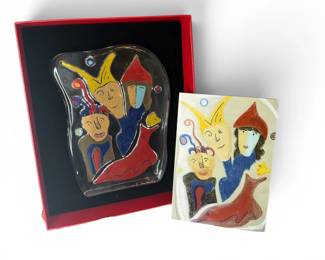 MATT LAMB "Spirit of Celebration" Sasaki Glass Sculpture