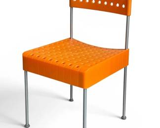 ENZO MARI (Novara 1932 - Milano 2020) "Box" Chair, Orange