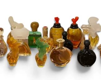 Collection Vintage Designer Miniature Perfume Bottles