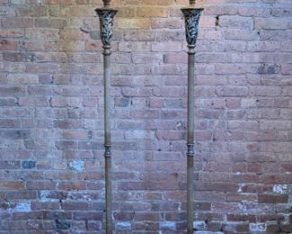 A Pair of French Neoclassical Torchiere Lamps