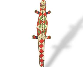 African Yoruba Beaded Lizard Sash