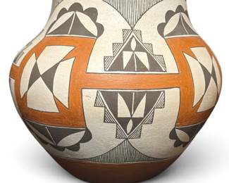 EVELYN CHEROMIAH (Native American, Laguna Pueblo, NM, 1928-2013) Polychrome Vase
