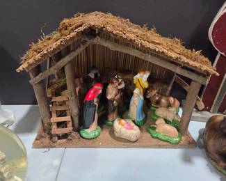 Vintage Sears Nativity Set
