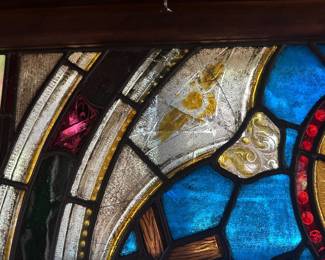 Stained glass for sale…. Needs some repair work