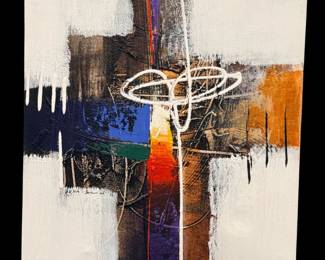 9 KetutSumadiRectangleblancIIOriginalAcryliconCanvas