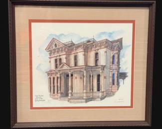 44 LimitedEditionEzraMeekerMansionLithographbyBevSchreiber