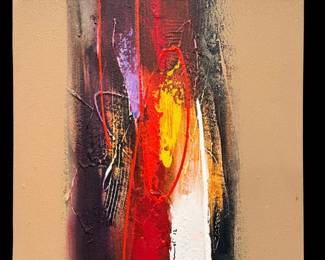 8 KetutSumadiLepetitmarronOriginalAbstractAcryliconCanvas