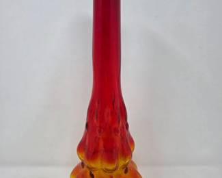 45 MidcenturyModernSwungArtGlassVase