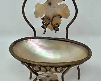 41 PalaisRoyalStyleMotherofPearlGiltBrassMiniatureChair