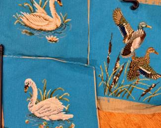119 3VintageBirdNeedlepointCanvasCollection