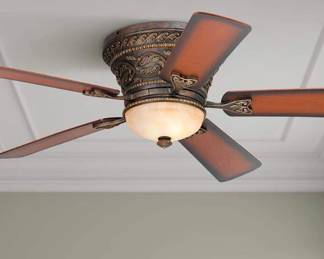 127 252CasaViejaAncestryBronzeHuggerLEDCeilingFanwithRemote
