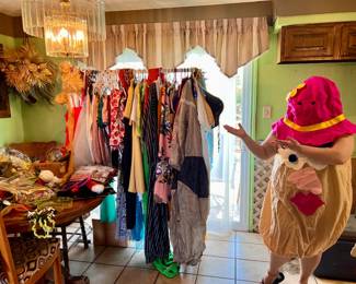 Many costumes for Halloween or Cosplay or just for fun!