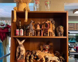 Multiple safari animal figurines