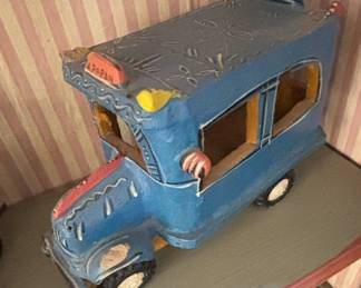 HandPainted Folk Art Buses and Cars Collection second image