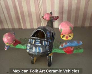 Mexican Folk Art Ceramic Vehicles third image