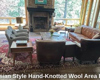 Persian Style HandKnotted Wool Area Rug fourth image