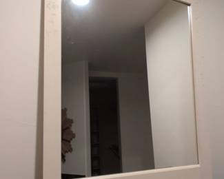 Vintage Painted Wood Dresser Mirror