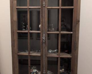Restoration Hardware French Casement Display Cabinet