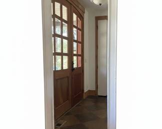 White Arched Floor Mirror FULL size second image