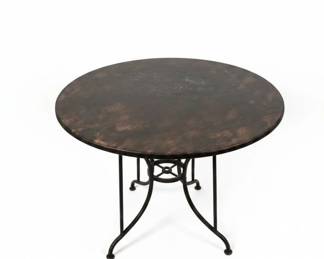 Vintage Wrought Iron Ice Cream Parlor Bistro Set second image