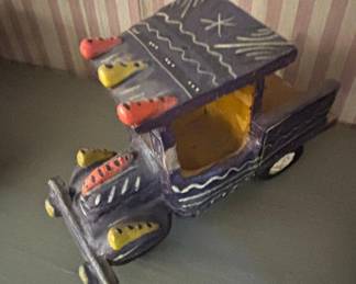 HandPainted Folk Art Buses and Cars Collection third image