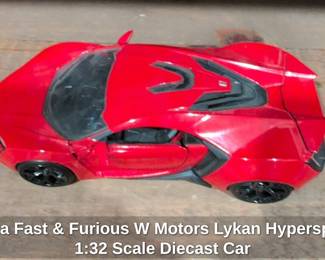Jada Fast Furious W Motors Lykan Hypersport Scale Diecast Car