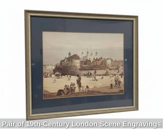 Pair of thCentury London Scene Engravings third image
