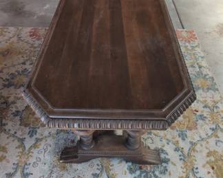 Mediterranean Revival Style Trestle Coffee Table