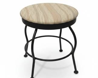 Contemporary Round Metal Stool