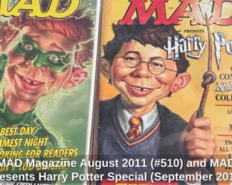 MAD Magazine August and MAD Presents Harry Potter Special September