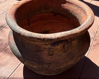 Antique Japanese Takotsubo Octopus Pot Clay Fishing Jar