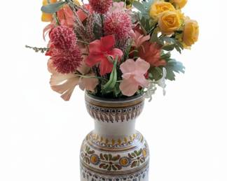 Italian Majolica HandPainted Vase