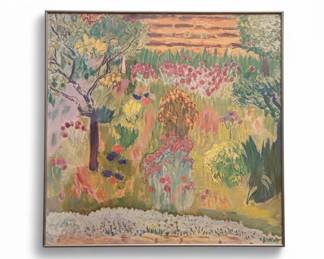Pierre Bonnard style landscape painting