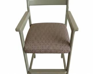 Vintage Wooden Spectator Pool Chairs with Cup Holders second image