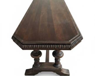 Mediterranean Revival Style Trestle Coffee Table second image