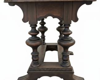 Mediterranean Revival Style Trestle Coffee Table third image