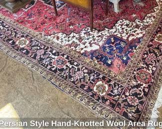 Persian Style HandKnotted Wool Area Rug