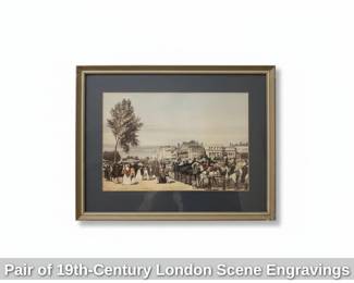 Pair of thCentury London Scene Engravings second image